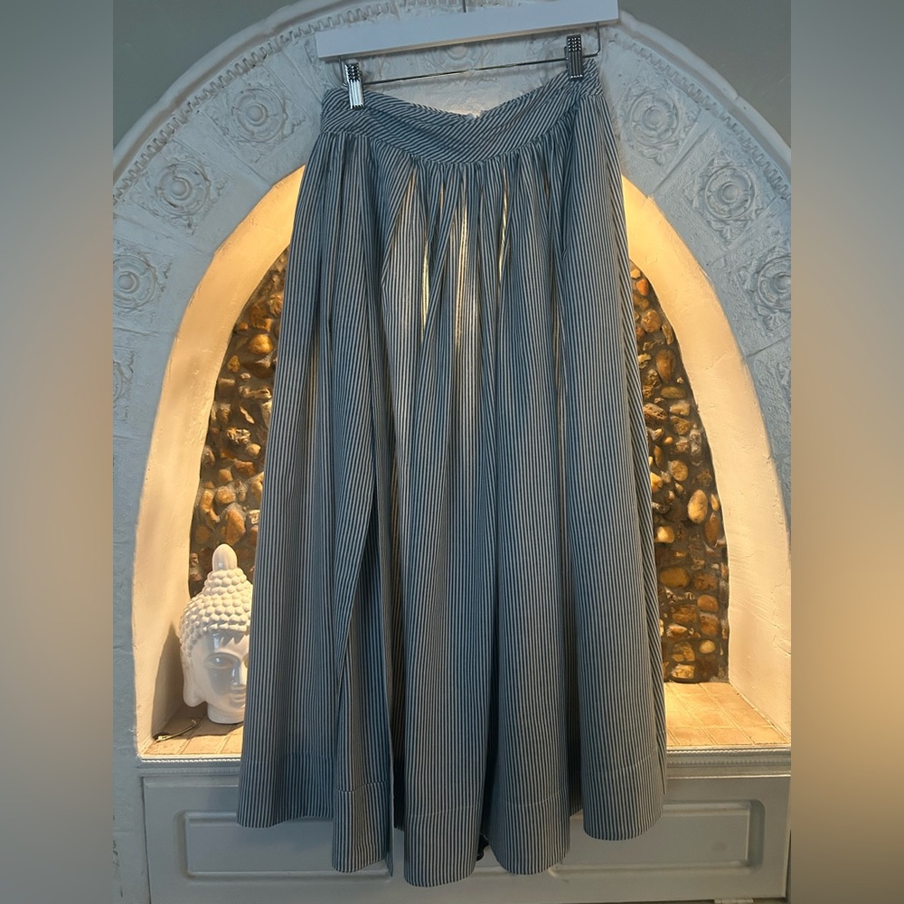 Sunday in Brooklyn Light Gray Maxi Skirt - Picture 6 of 14